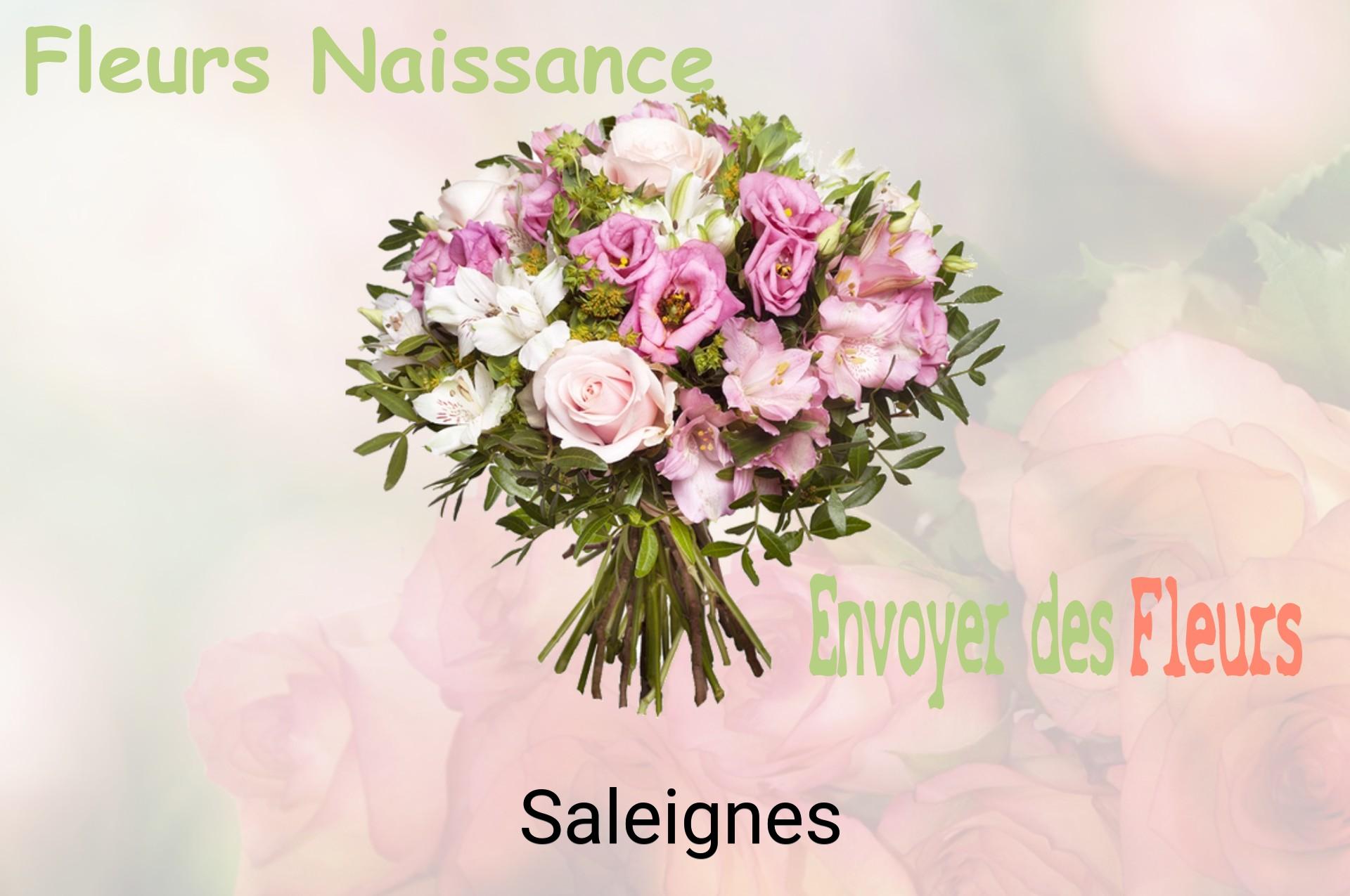 Bouquet de fleurs de naissance livré à Saleignes